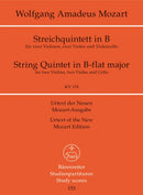 Mozart: String Quintet B Flat K174 - Study Score