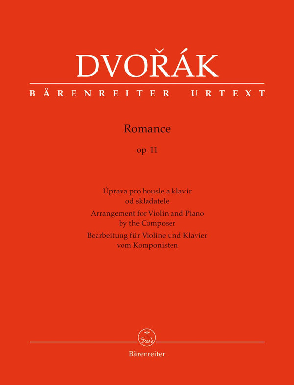 Dvořák: Dvorak Romance Op 11 for Violin & Piano