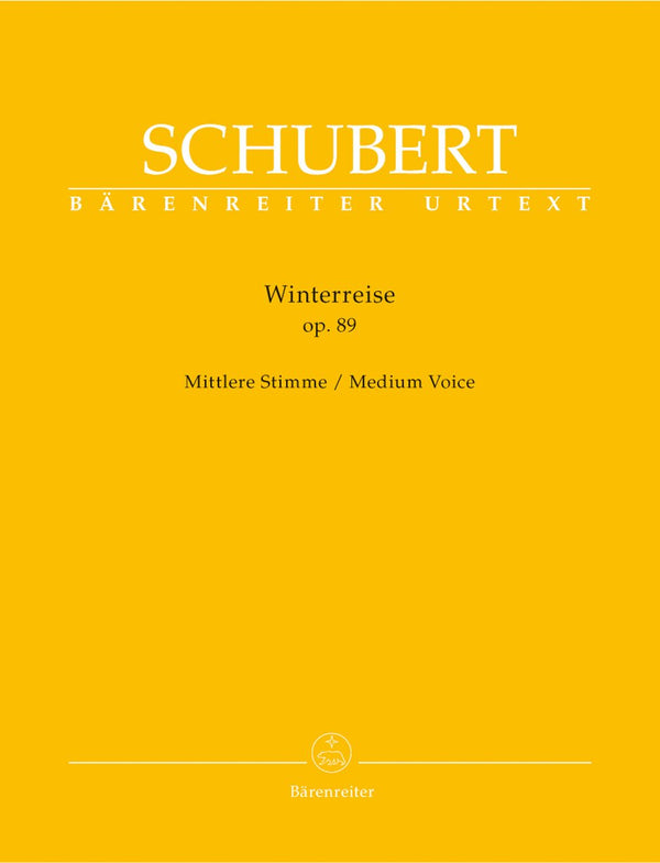 Schubert: Winterreise Op 89 D 911 for Medium Voice