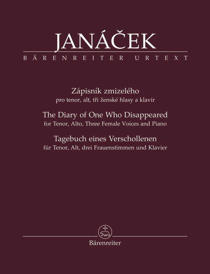 Janáček: Diary of 1 Who Disappeared - Vocal Score