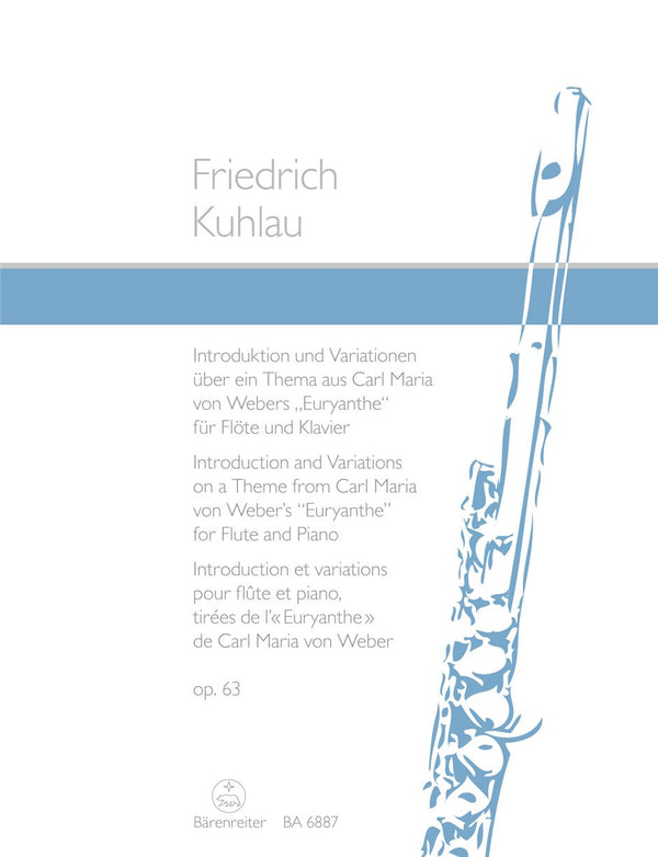Kuhlau: Introduction & Variations Op 63 for Flute & Piano