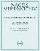 C.P.E Bach: Quartet No 1 in A Minor (Wq93) for Flute, Viola, Cello & Piano