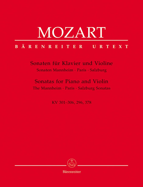 Mozart: Sonatas Mannh, Paris, Slzbg Violin