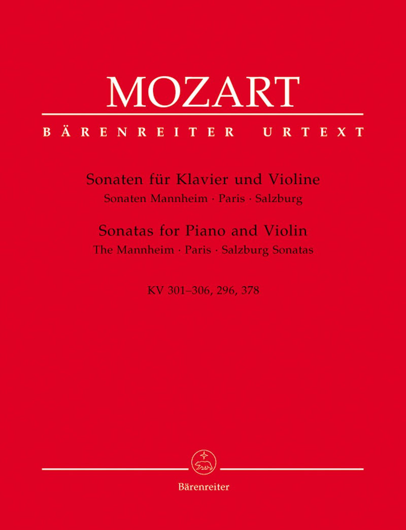 Mozart: Sonatas Mannh, Paris, Slzbg Violin