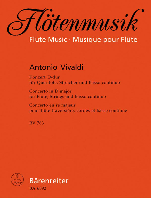 Vivaldi: Flute Concerto in D for Flute & Piano