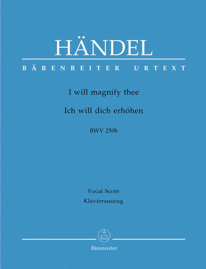 Handel: I Will Magnify Thee - Vocal Score