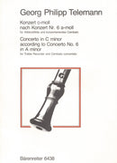 Telemann: Concerto in C Minor for Treble Recorder & Keyboard