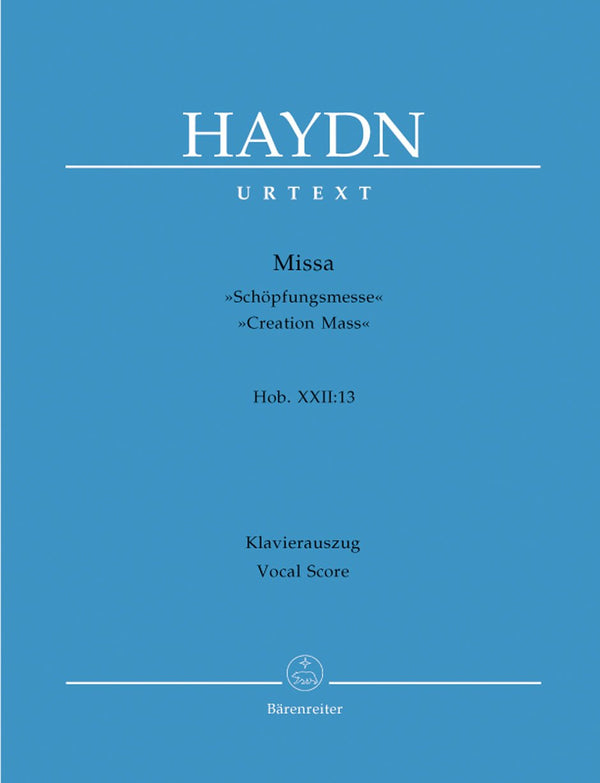 Haydn: Creation Mass - Vocal Score