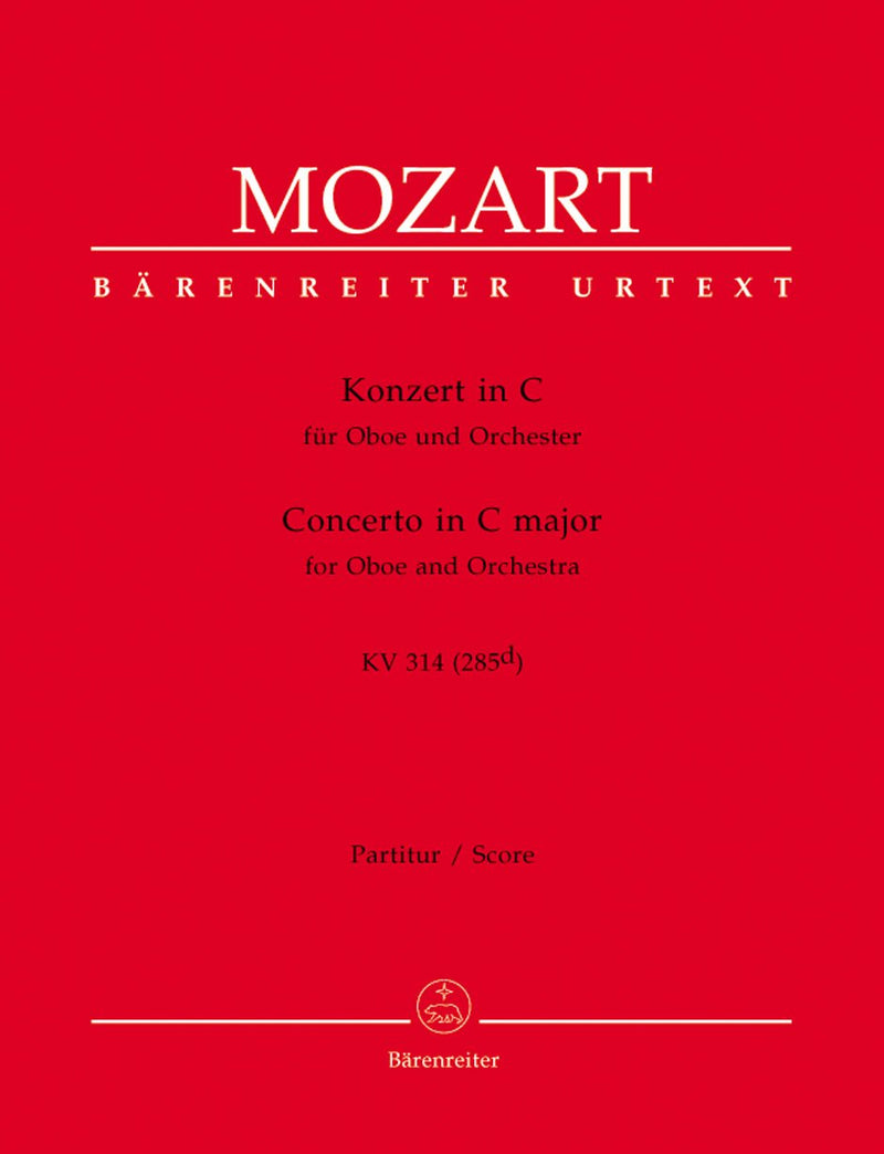 Mozart: Oboe Concerto in C K314 Full Score