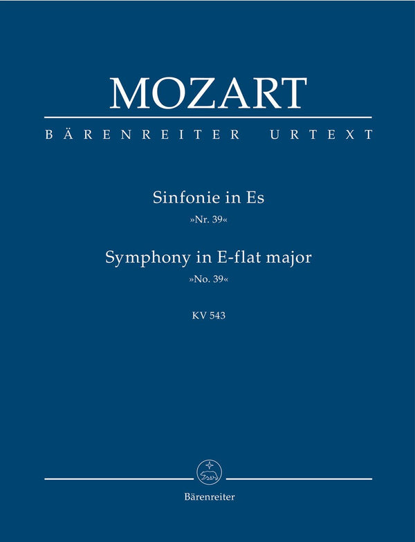 Mozart: Symphony No 39 in E Flat K543 - Study Score