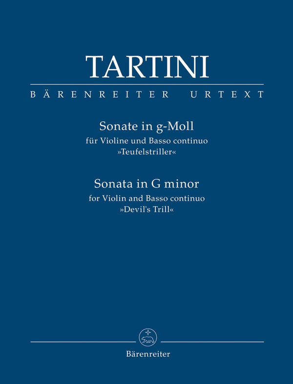 Tartini : Sonata in G Minor Devils Trill for Violin & Basso Continuo
