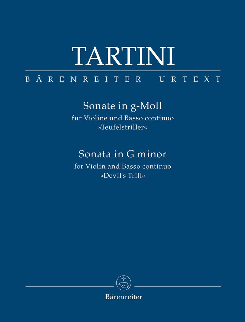 Tartini : Sonata in G Minor Devils Trill for Violin & Basso Continuo