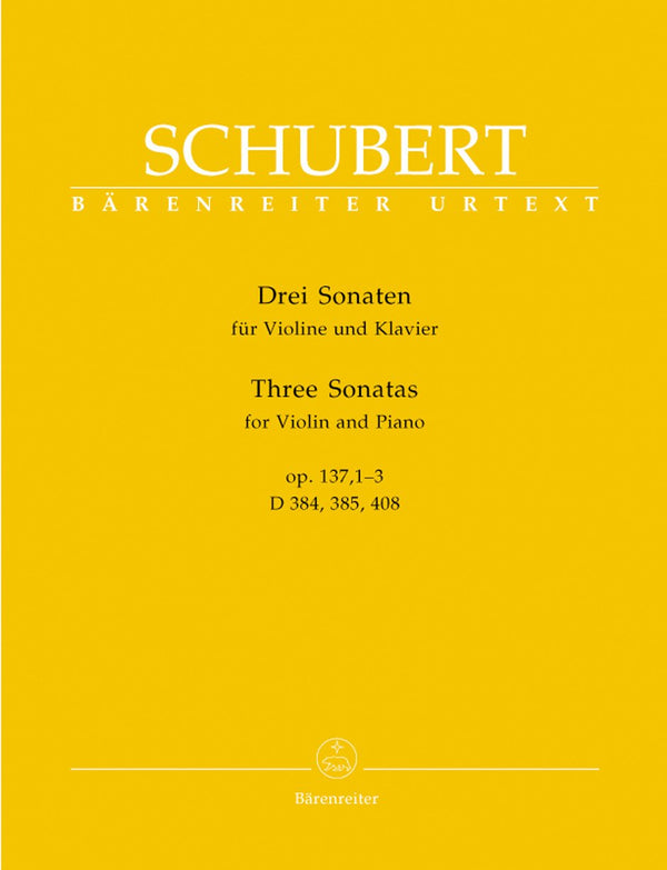 Schubert: Sonatas 3 Op 137 for Violin & Piano