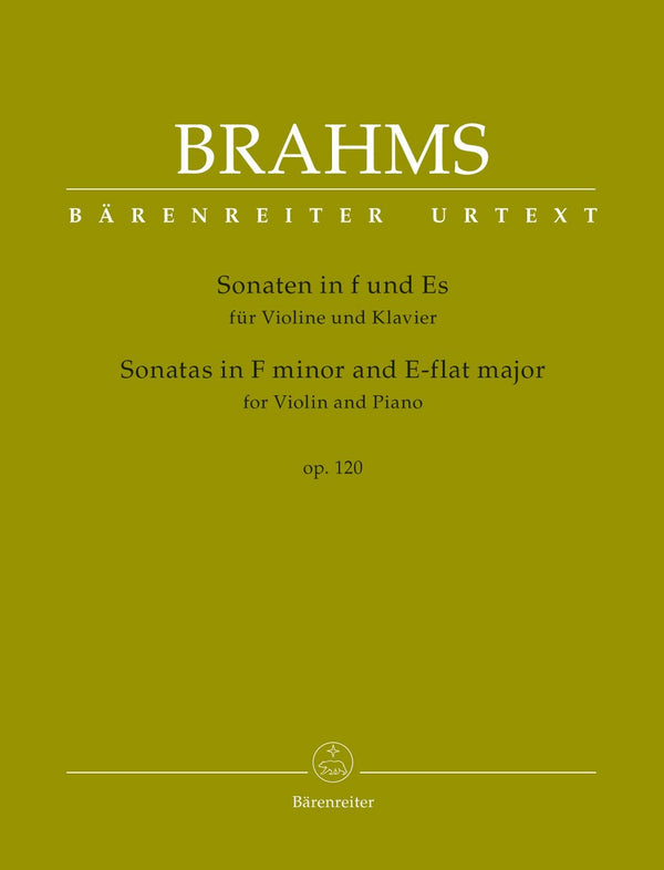 Brahms: Sonatas in F Minor & E Flat Op 120 for Violin & Piano