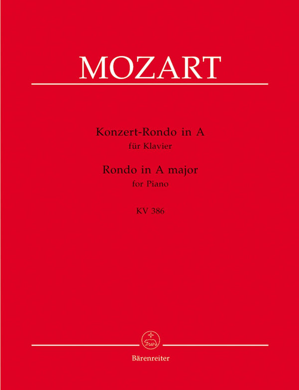 Mozart: Concert Rondo in A for Piano Solo