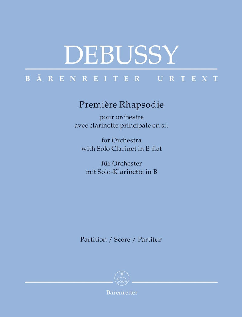 Debussy: Premiere Rhapsody for Clarinet & Orchestra - Full Score