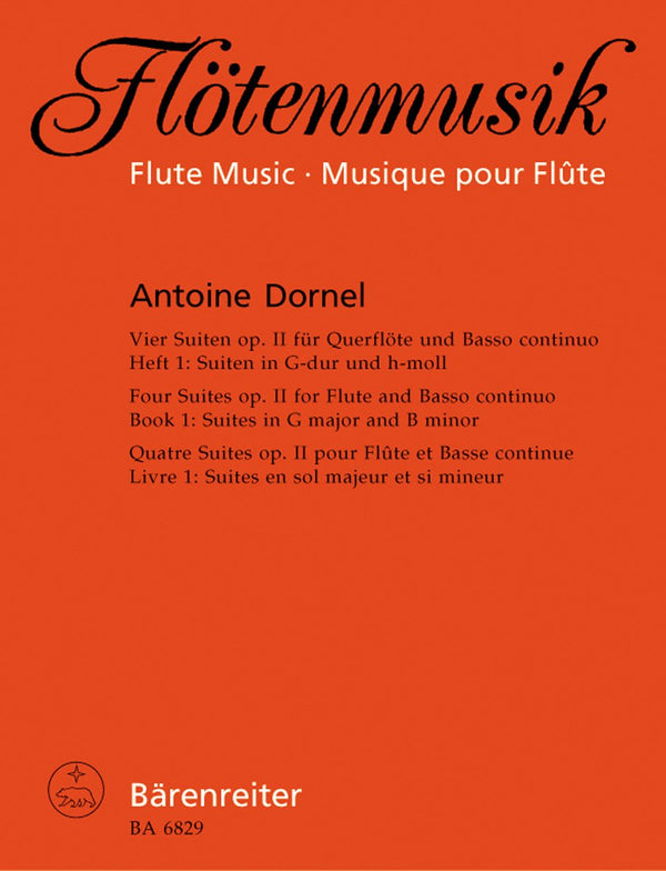 Dornel: Vier Suiten (Four Suites) Op 2 for Flute & Basso Continuo - Book 1