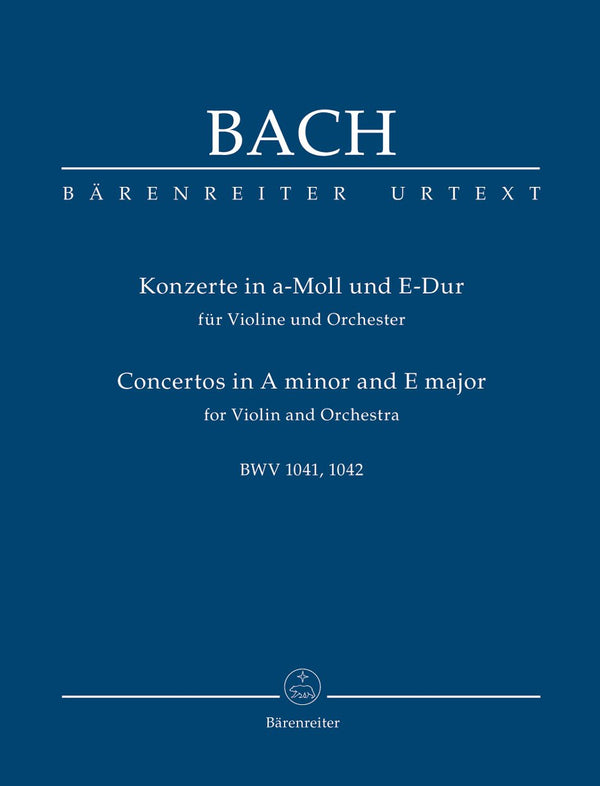 Bach: Violin Concertos A & E Study Score
