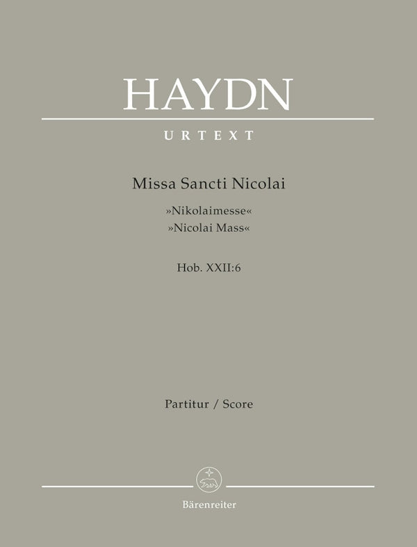 Haydn: Missa Sancti Nicolai (Hob.XXII:6) - Full Score