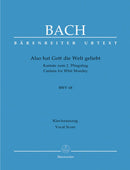 Bach: Cantata 68 Also Hat Gott - Vocal Score