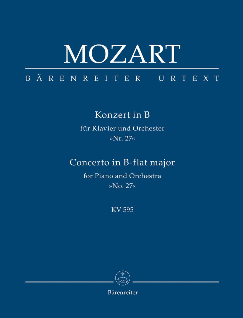 Mozart: Piano Concerto No 27 in B Flat K595 - Study Score