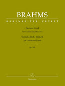 Brahms: Violin Sonata in D Major Op 108 for Violin & Piano