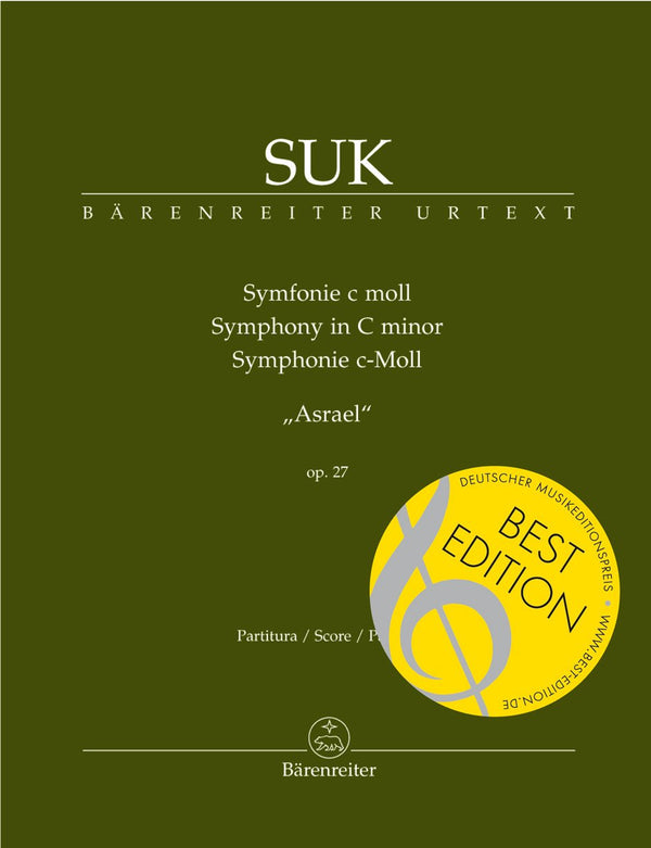 Suk: Symphonie in C Minor Op 27 Asrael - Full Score