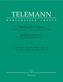 Telemann: Twelve Methodical Sonatas Volume 6 for Flute & Piano