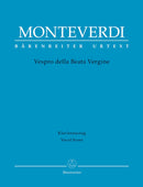 Monteverdi: Monteverdi 1610 Vespers Beata Vergine - Vocal Score