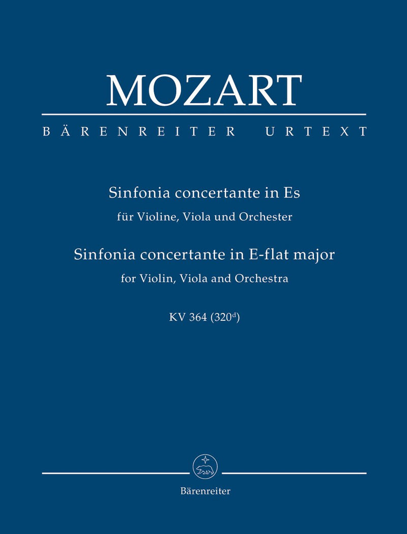 Mozart: Sinfonia Contante E Flat K364 - Study Score