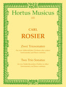 Rosier: 2 Trio Sonatas for 2 Alto Recorder & Basso Continuo