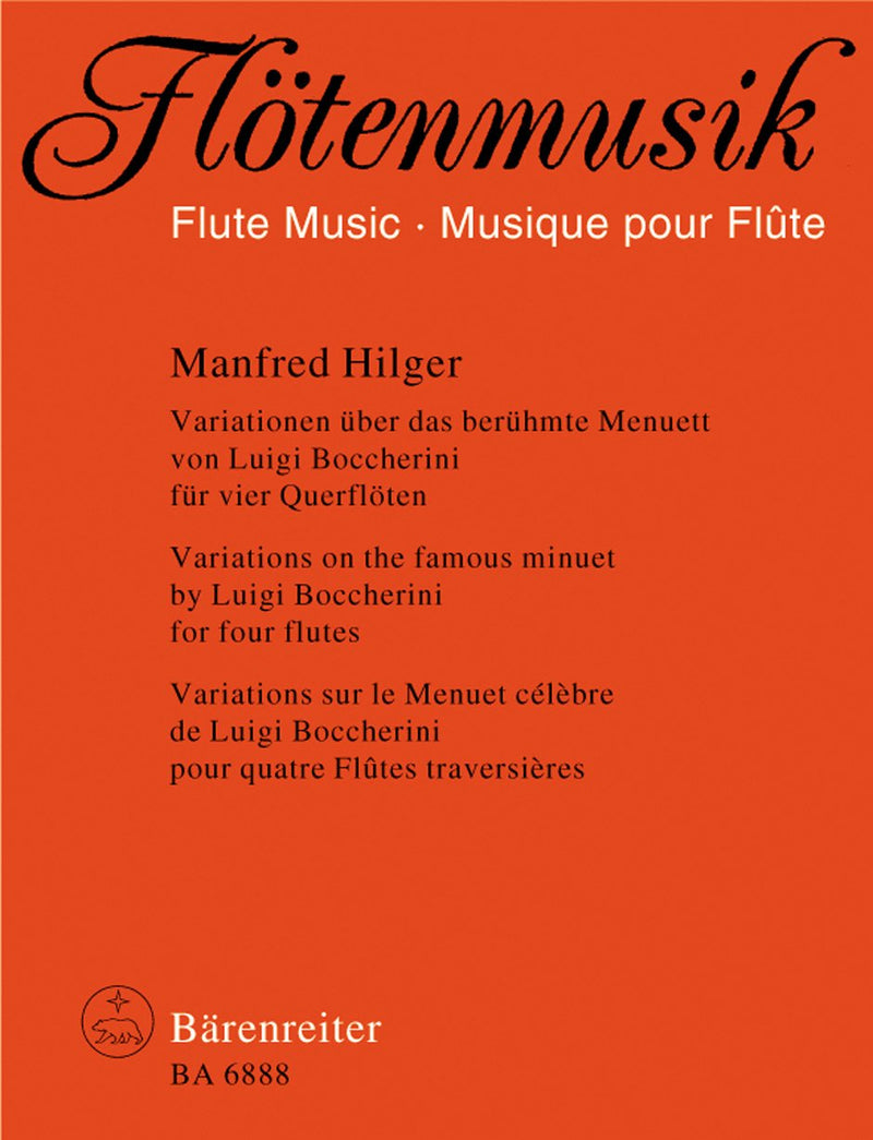 Hilger: Variations on "Bocch" Minuet for Flute