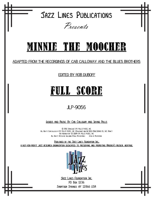 Minnie the Moocher - arr. Rob DuBoff (Grade 1)