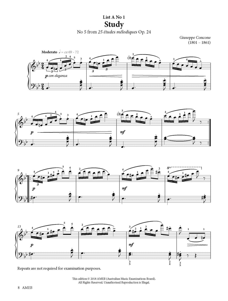AMEB Piano Grade 3 Series 18