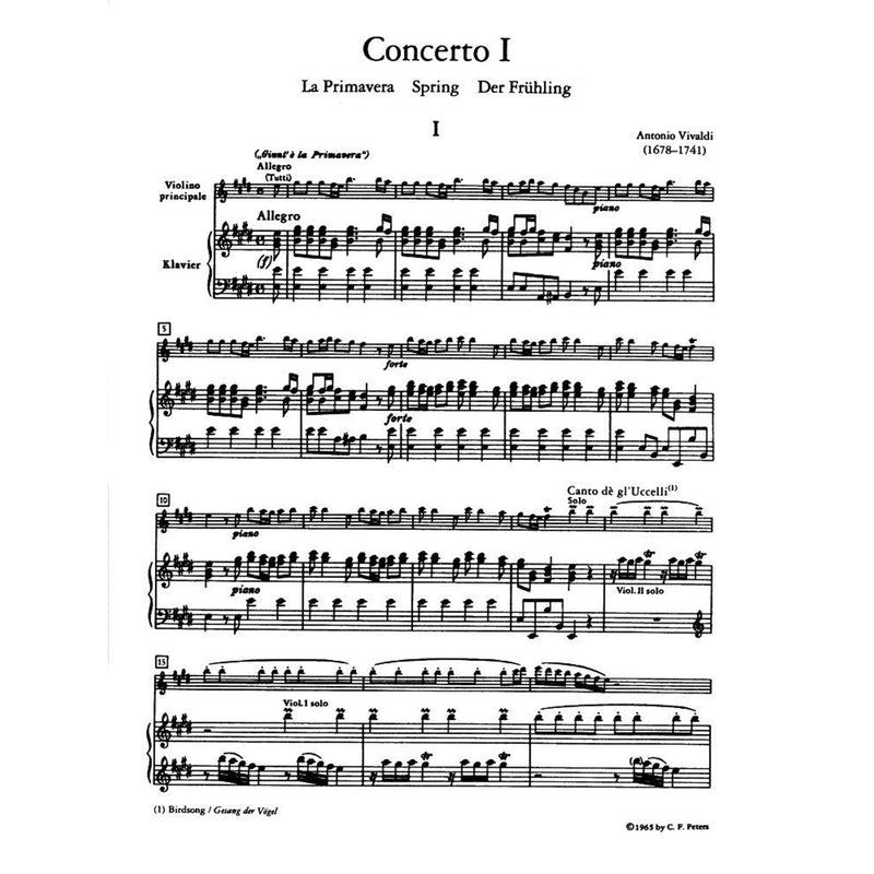 Vivaldi: The Four Seasons (Op. 8) for Violin and Piano